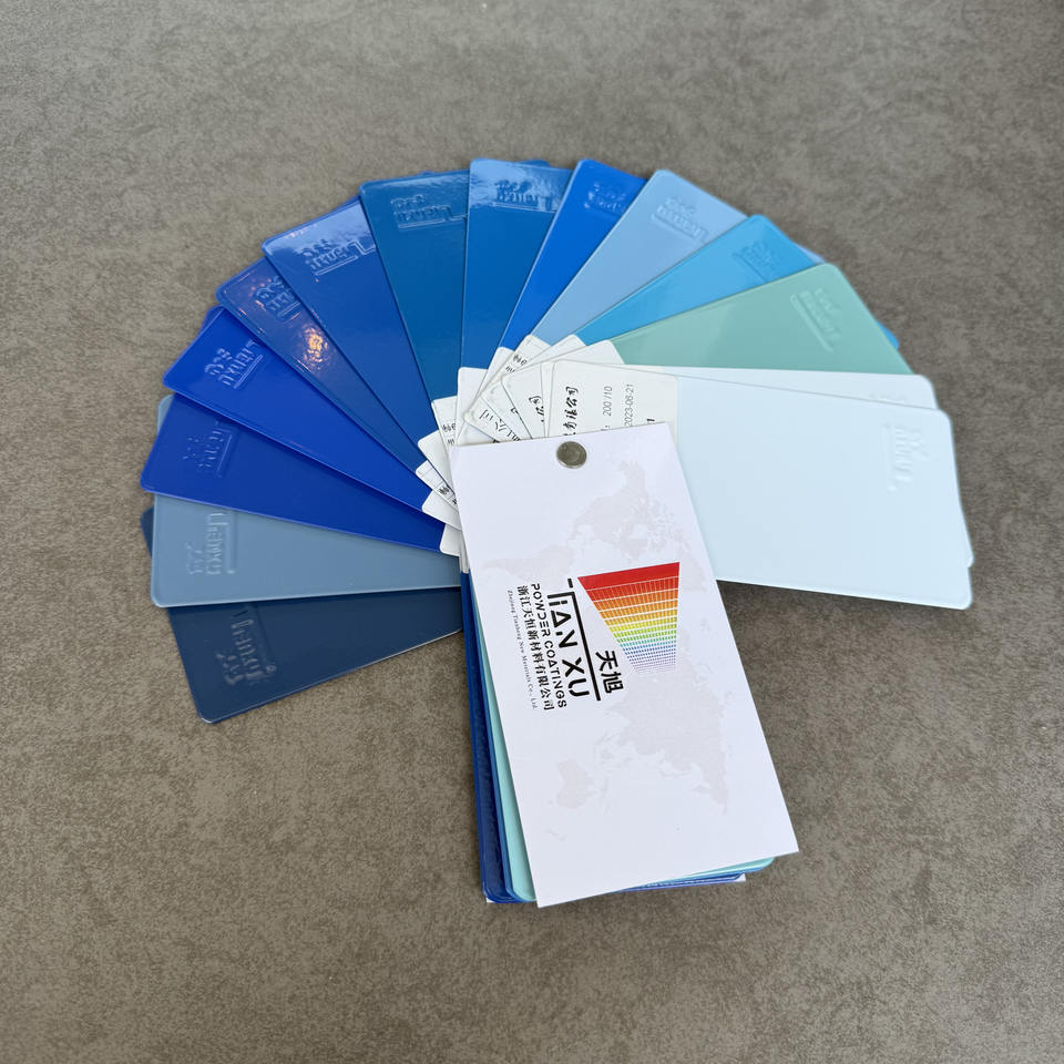 TIANXU blue high gloss epoxy polyester powder coating - product view 6