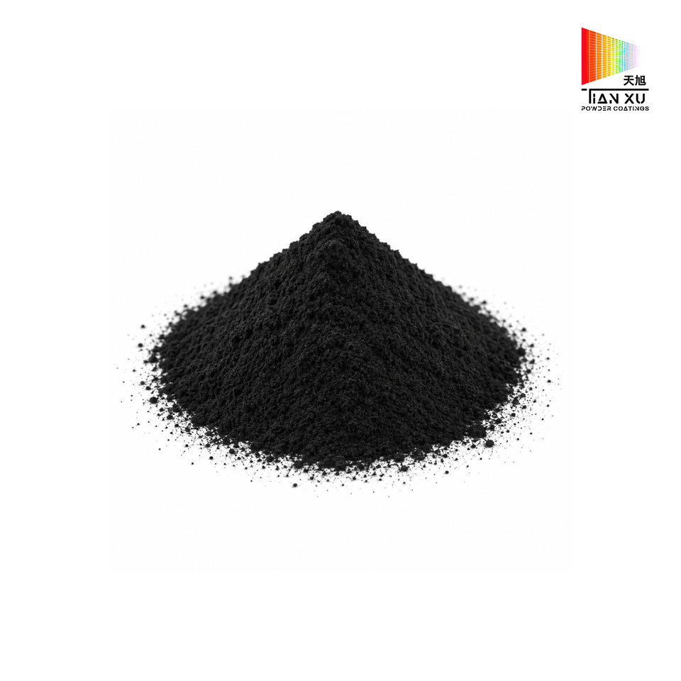 TIANXU high gloss ral 9005 black epoxy polyester powder coating - product view 5