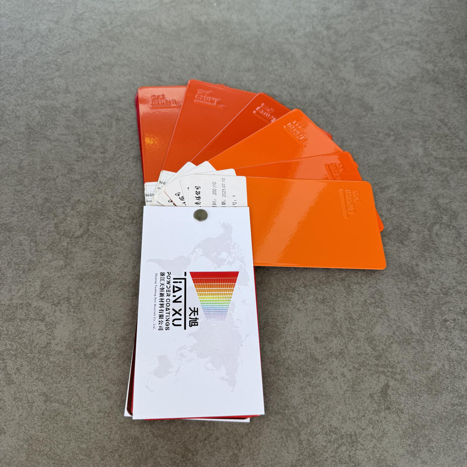 TIANXU orange heavy-metal-free powder coating application