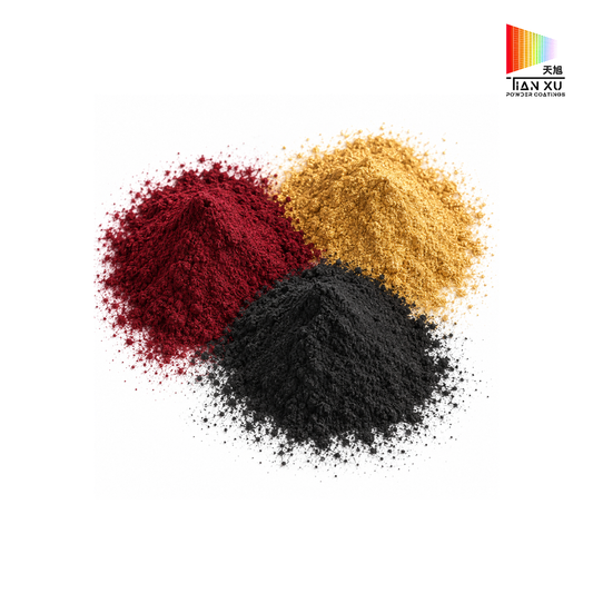 TIANXU high gloss ral 9005 black epoxy polyester powder coating - product view 1