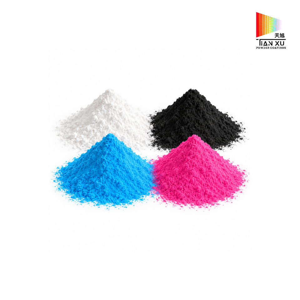 TIANXU high gloss ral 9005 black epoxy polyester powder coating - product view 3