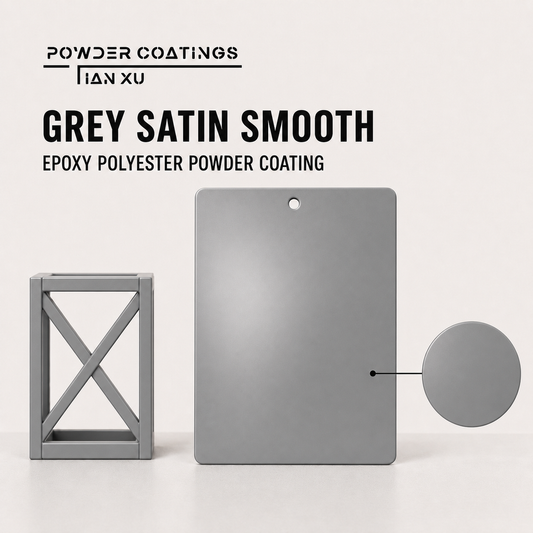 TIANXU Grey Satin Smooth epoxy polyester powder coating - product view 1