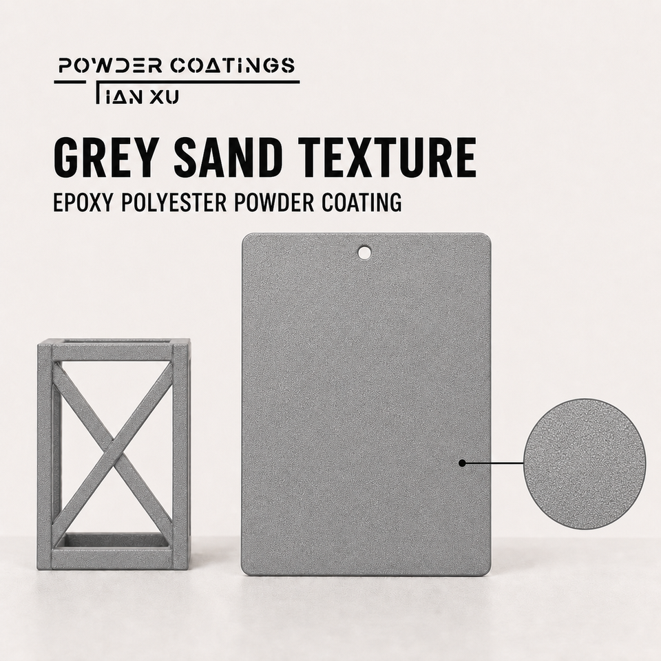TIANXU grey sand texture epoxy polyester powder coating - product view 1
