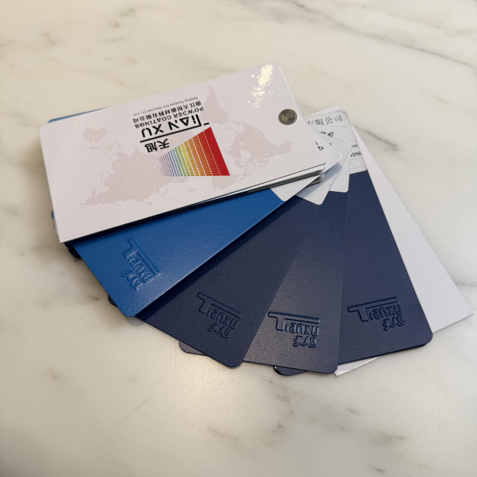 TIANXU blue orange peel texture epoxy polyester powder coating - product view 2