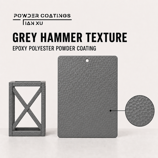 TIANXU grey hammer texture epoxy polyester powder coating - product view 1