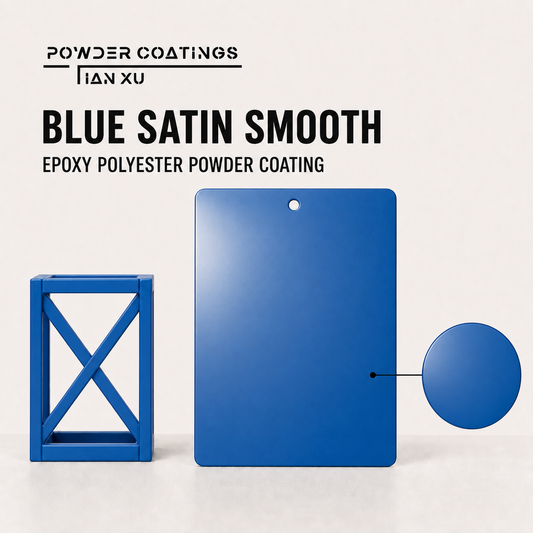 TIANXU blue satin smooth epoxy polyester powder coating - product view 1