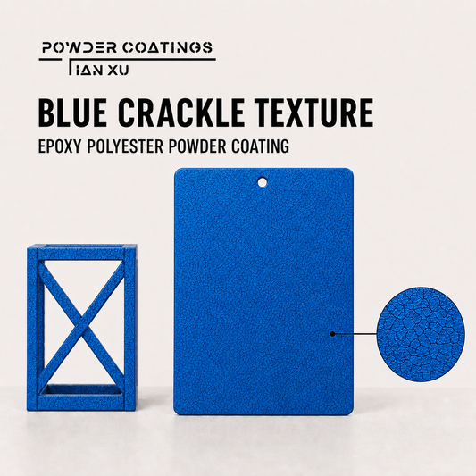 TIANXU blue crackle texture epoxy polyester powder coating - product view 1