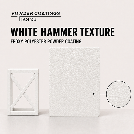 TIANXU white hammer texture epoxy polyester powder coating - product view 1