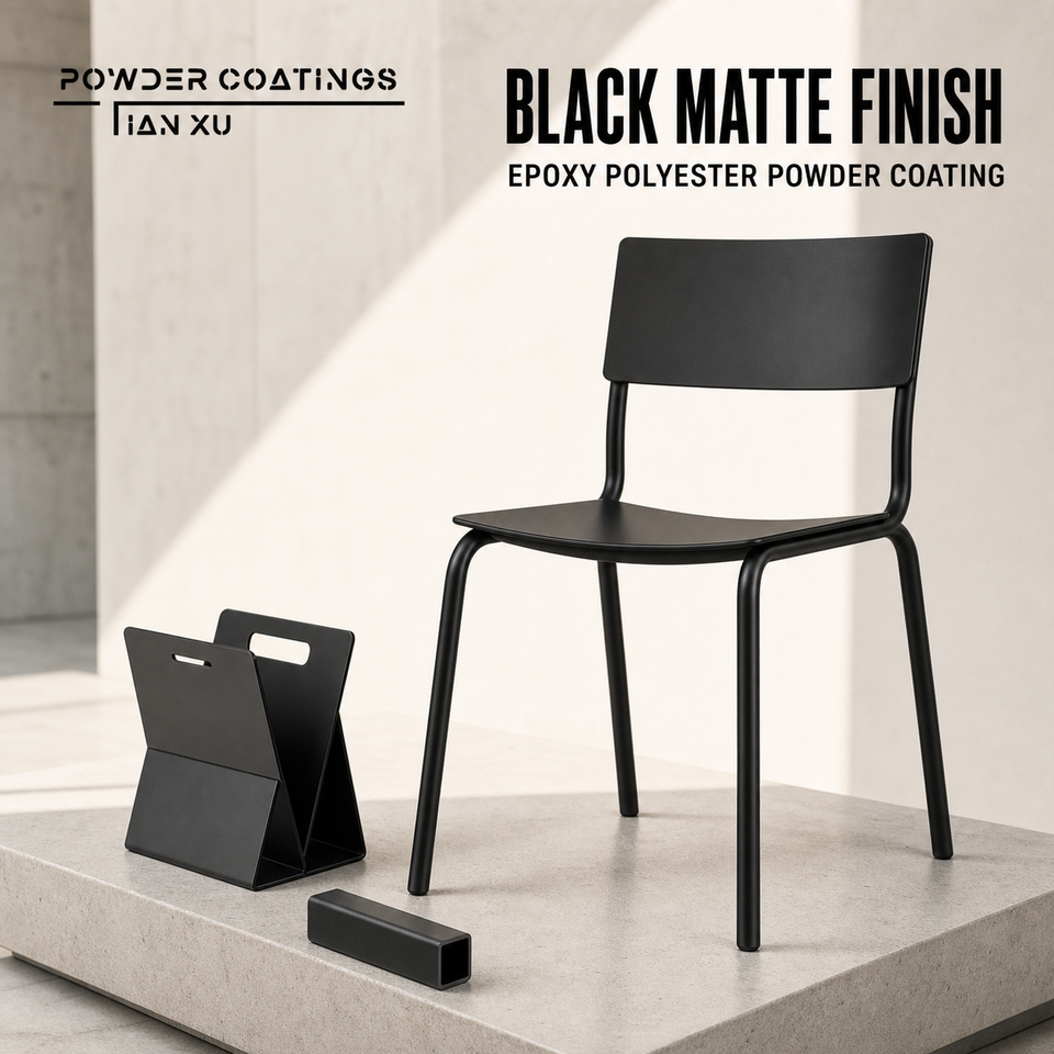 TIANXU black matte epoxy polyester powder coating - product view 1
