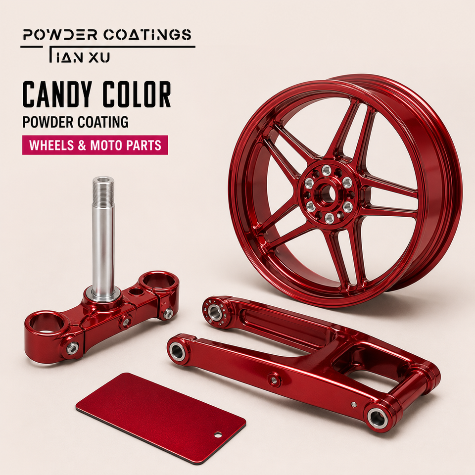 TIANXU candy color transparent epoxy polyester powder coating - product view 1