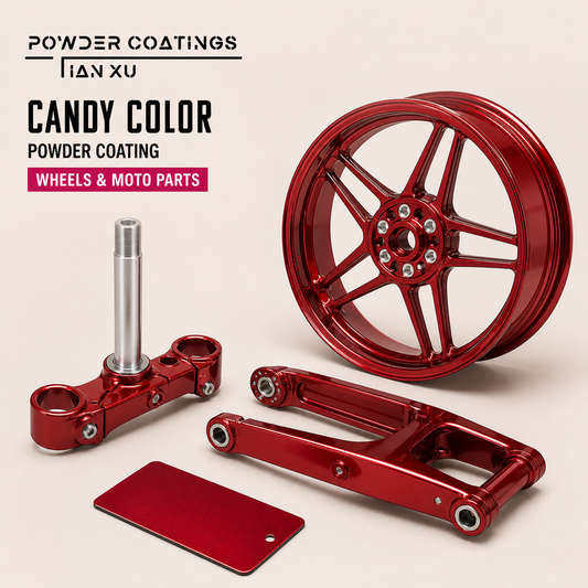 TIANXU candy color transparent epoxy polyester powder coating - product view 1