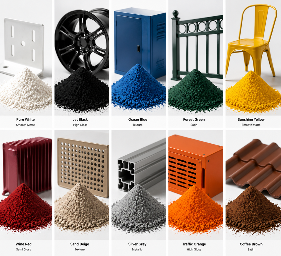 TIANXU Ivory Smooth epoxy polyester powder coating - product view 5