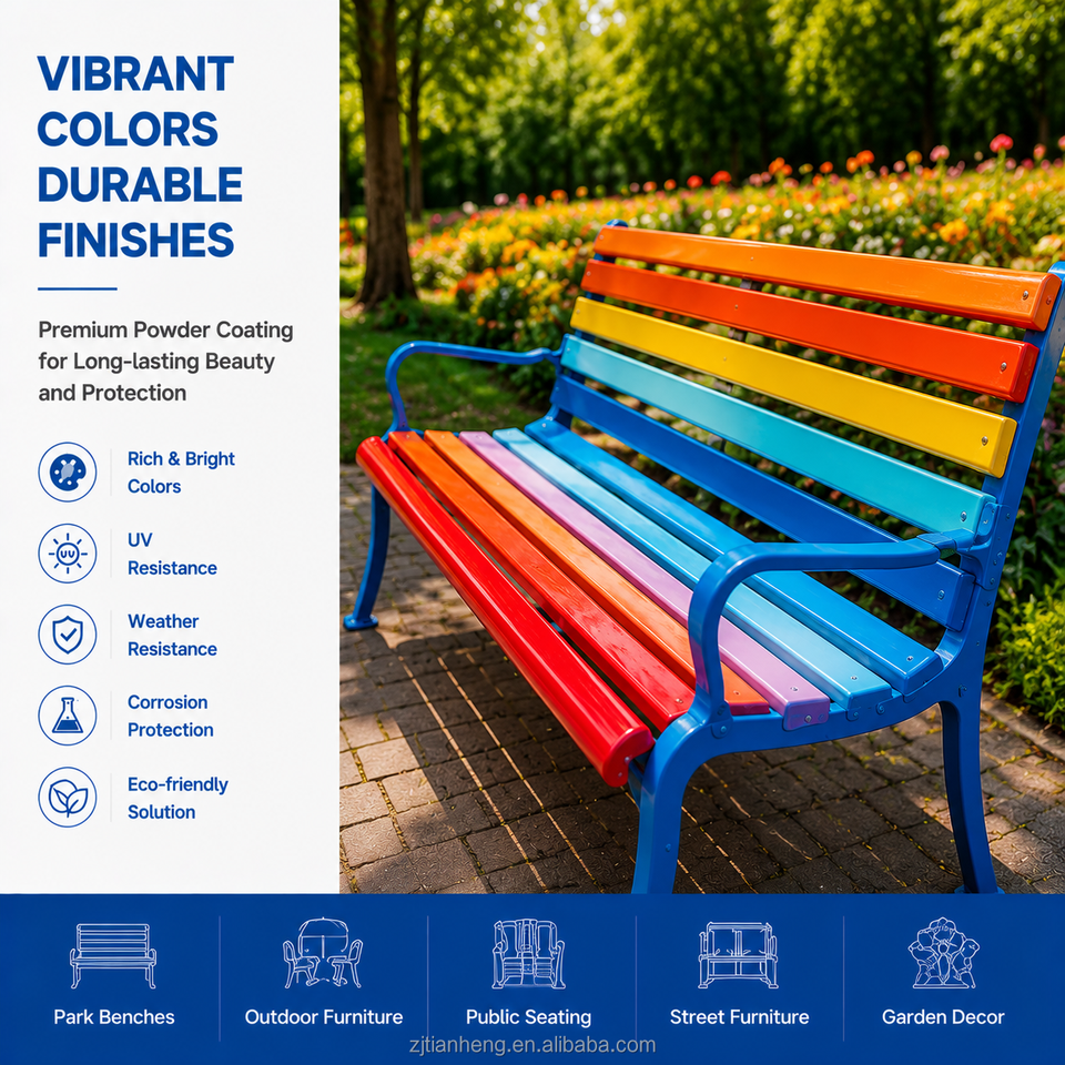 TIANXU colorful uv resistant epoxy polyester powder coating - product view 1