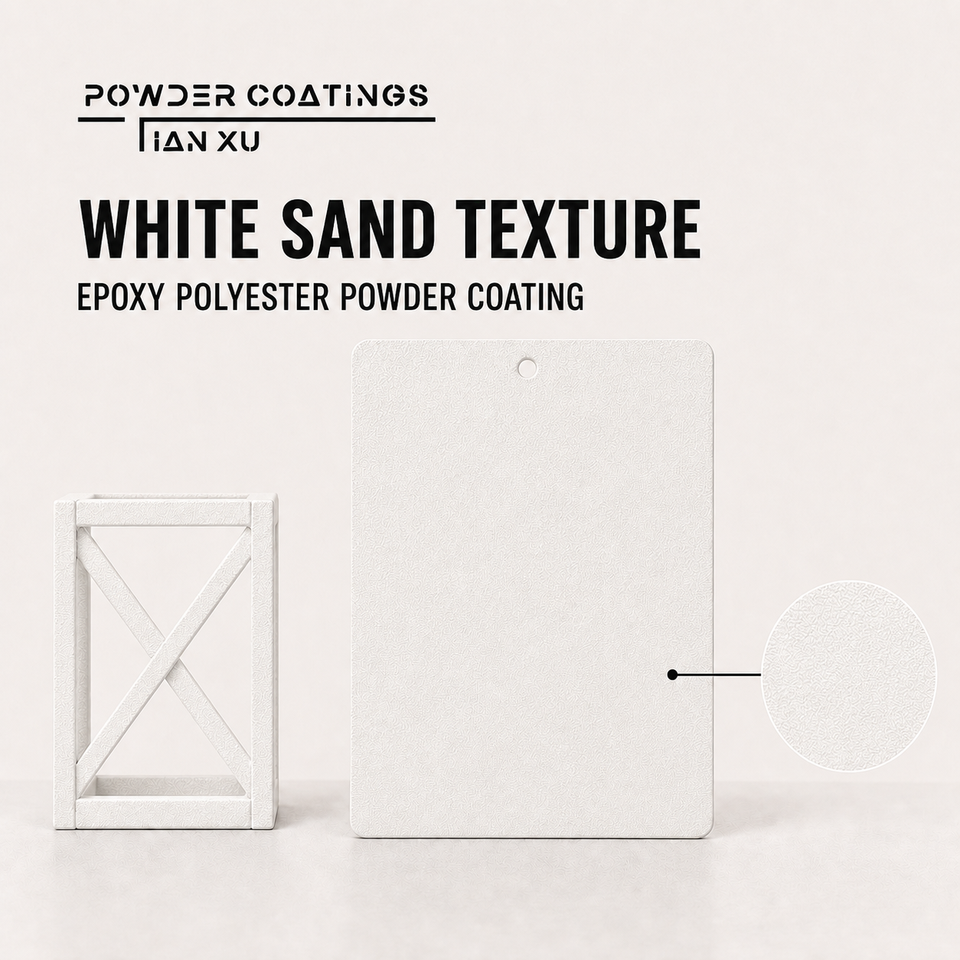 TIANXU white sand texture epoxy polyester powder coating - product view 2