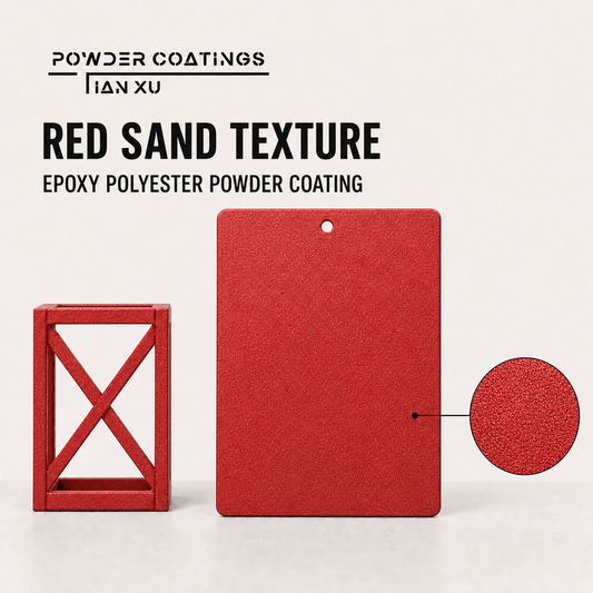 TIANXU red sand texture epoxy polyester powder coating - product view 1