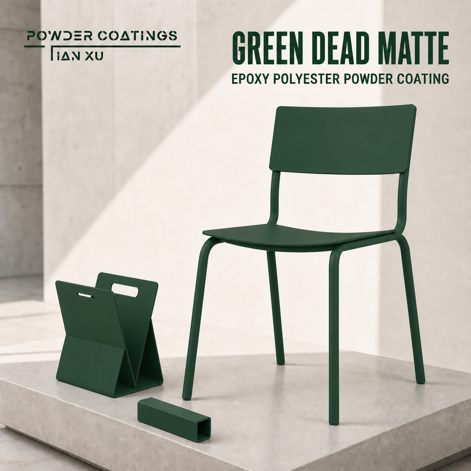 TIANXU green dead matte epoxy polyester powder coating - product view 1