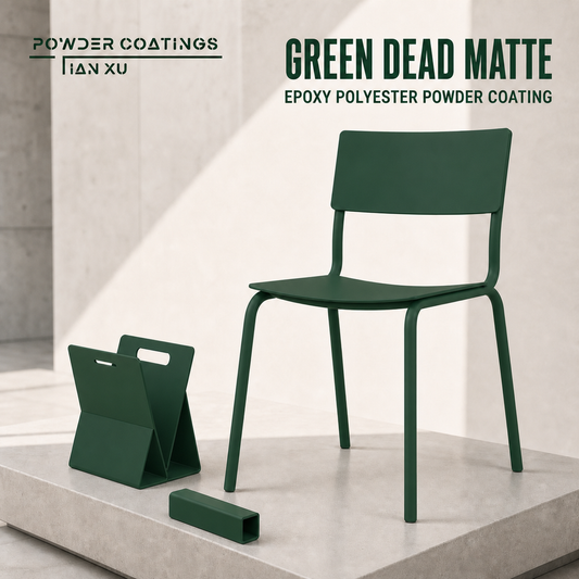 TIANXU green dead matte epoxy polyester powder coating - product view 1