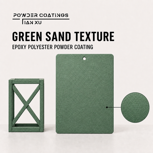 TIANXU green sand texture epoxy polyester powder coating - product view 1