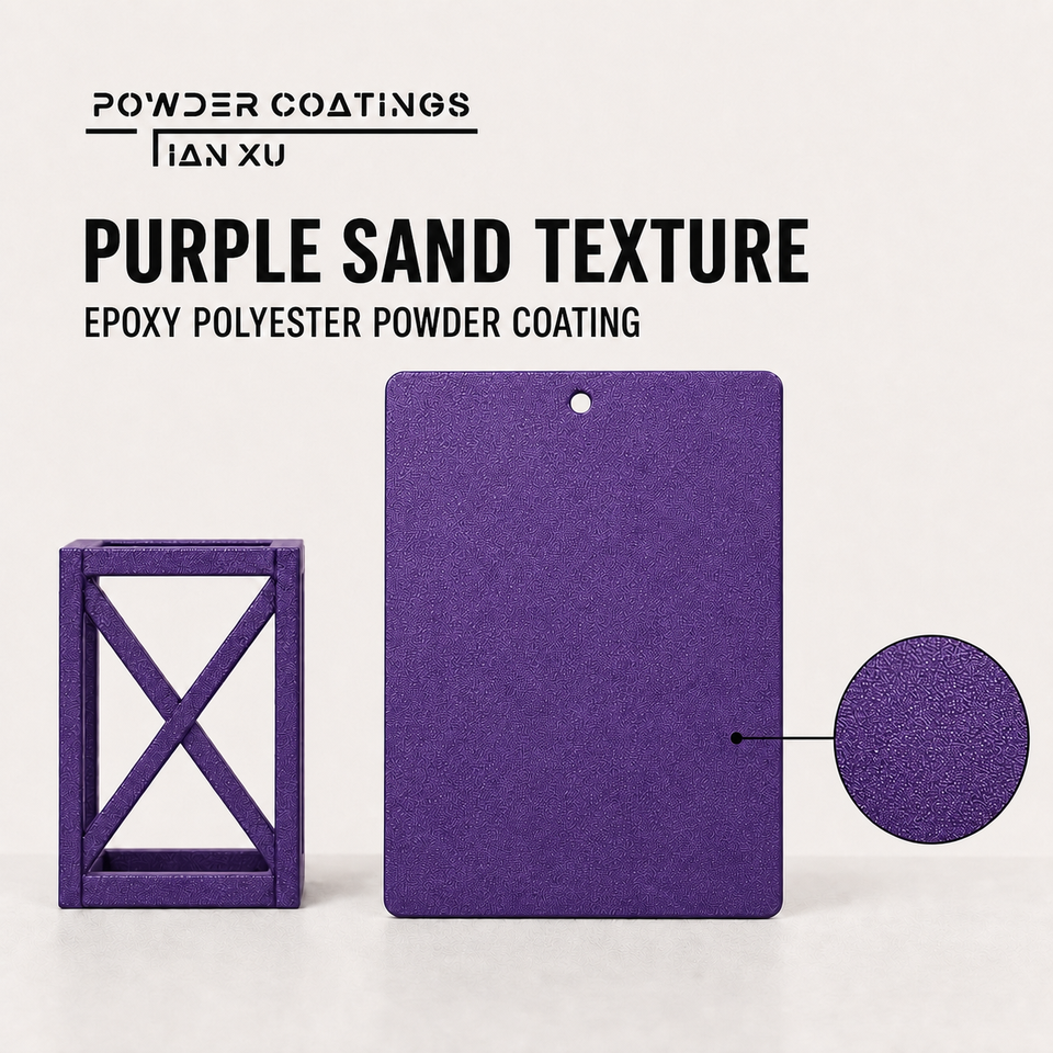 TIANXU purple sand texture epoxy polyester powder coating - product view 1