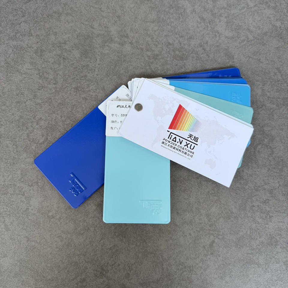TIANXU blue satin smooth epoxy polyester powder coating - product view 2
