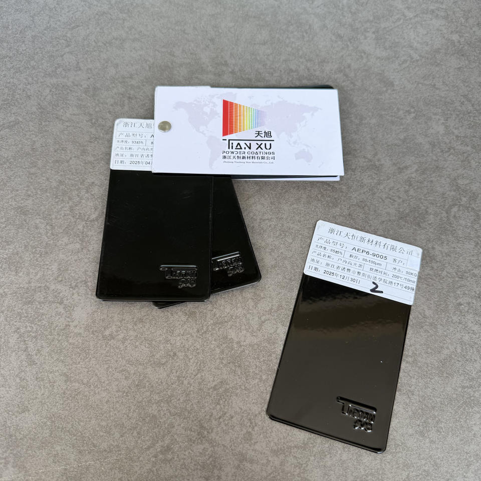 TIANXU black high gloss epoxy polyester powder coating - product view 4