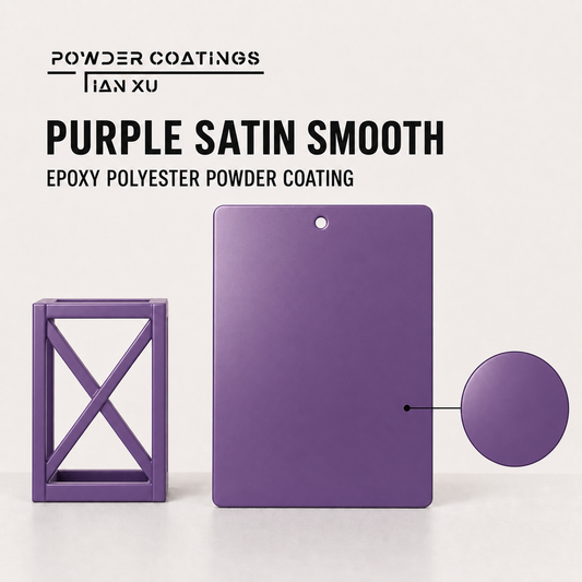 TIANXU purple satin smooth epoxy polyester powder coating - product view 1
