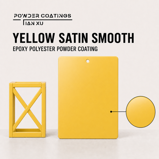TIANXU yellow satin smooth epoxy polyester powder coating - product view 1