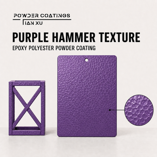 TIANXU Purple Hammer epoxy polyester powder coating - product view 1