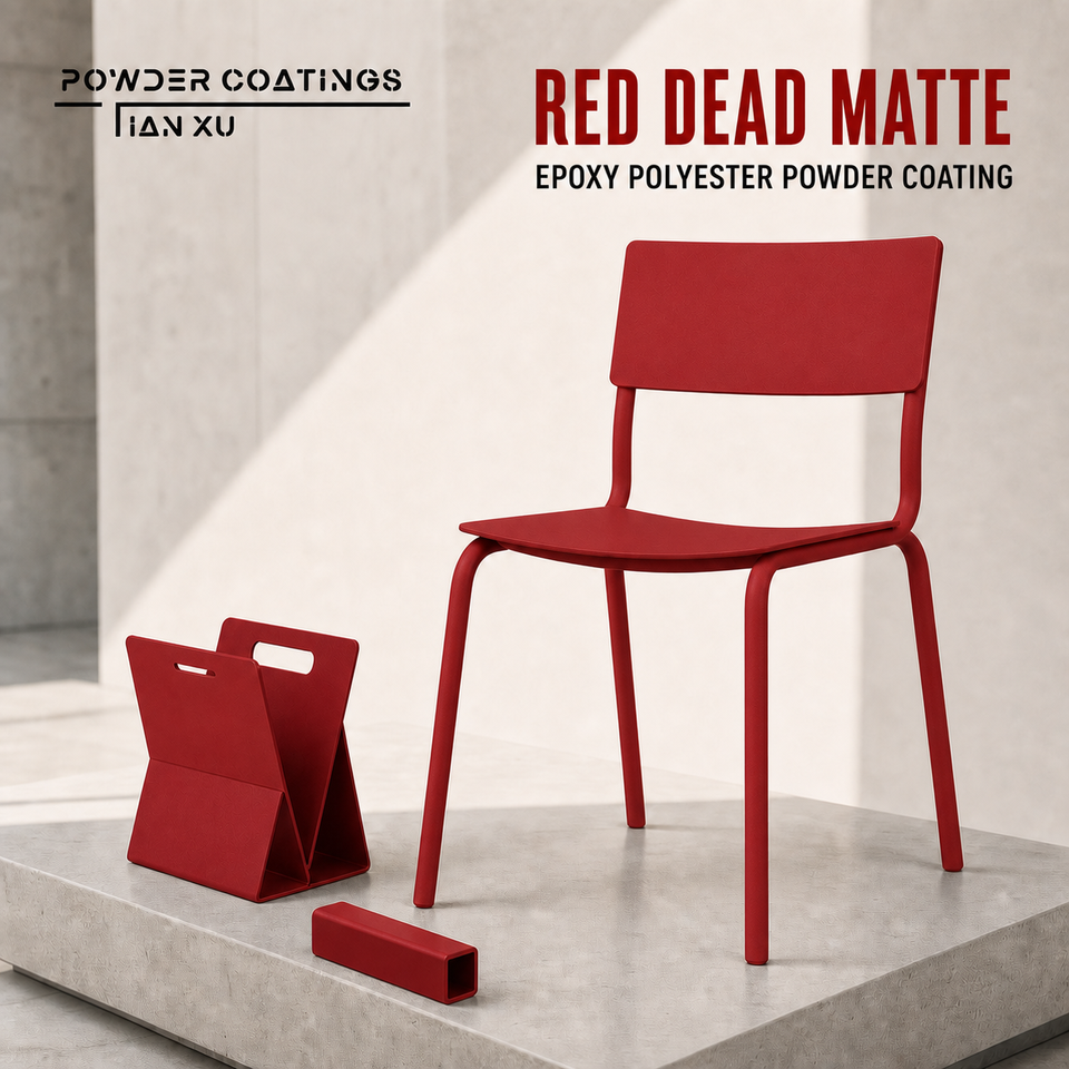 TIANXU Red Dead Matte epoxy polyester powder coating - product view 1