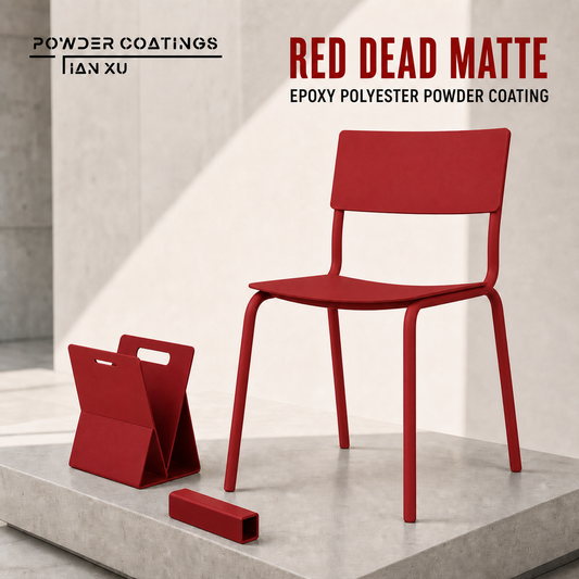 TIANXU Red Dead Matte epoxy polyester powder coating - product view 1