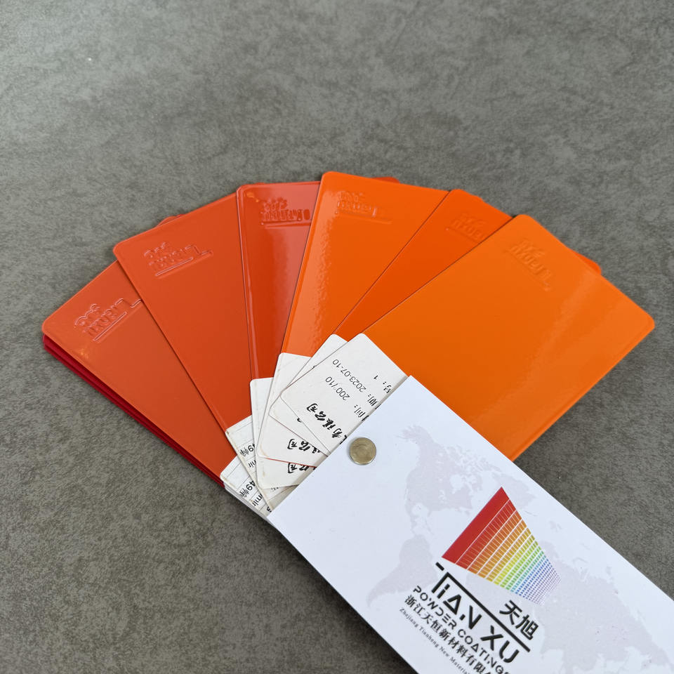 TIANXU orange high gloss epoxy polyester powder coating - product view 3