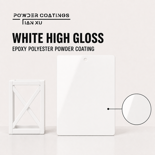 TIANXU white high gloss epoxy polyester powder coating - product view 1