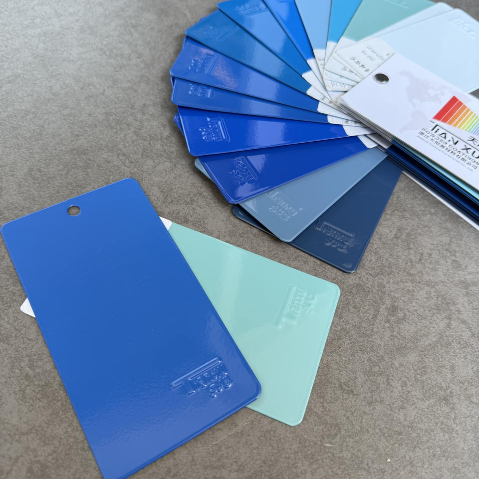 TIANXU blue high gloss epoxy polyester powder coating - product view 4