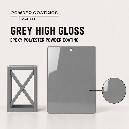 TIANXU grey high gloss epoxy polyester powder coating - product view 1