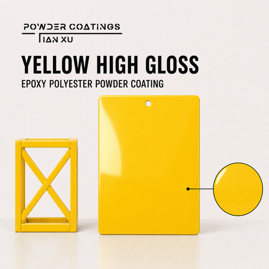 TIANXU yellow high gloss epoxy polyester powder coating - product view 1