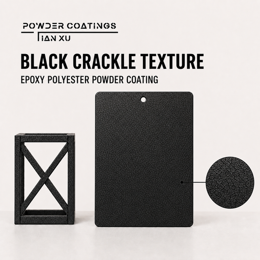 TIANXU Black Crackle Texture epoxy polyester powder coating - product view 1