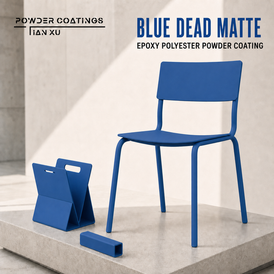 TIANXU Blue Dead Matte epoxy polyester powder coating - product view 1