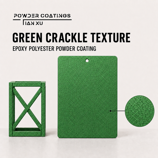 TIANXU Green Crackle Texture epoxy polyester powder coating - product view 1