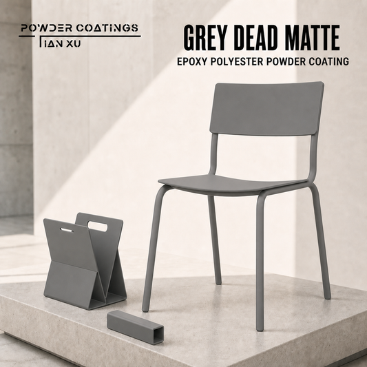 TIANXU Grey Dead Matte epoxy polyester powder coating - product view 1
