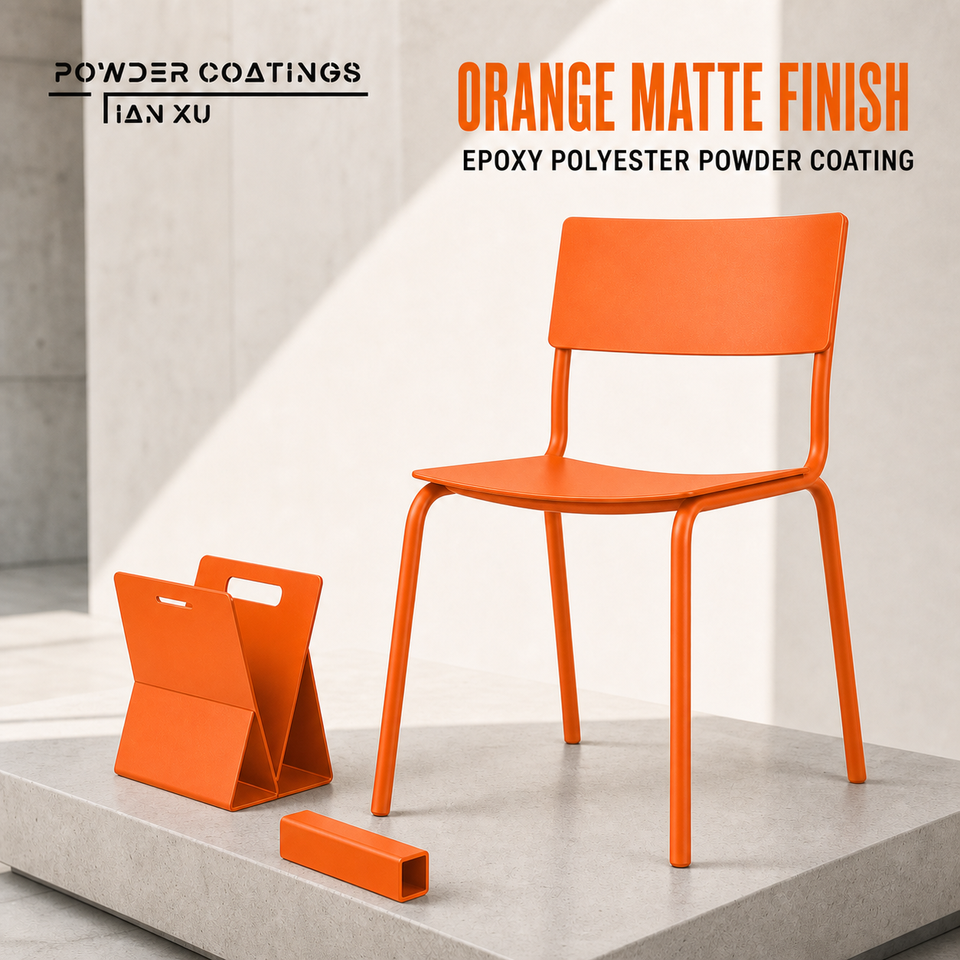 TIANXU Orange Matte epoxy polyester powder coating - product view 1