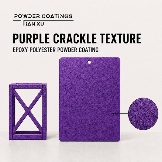 TIANXU Purple Crackle Texture epoxy polyester powder coating - product view 1