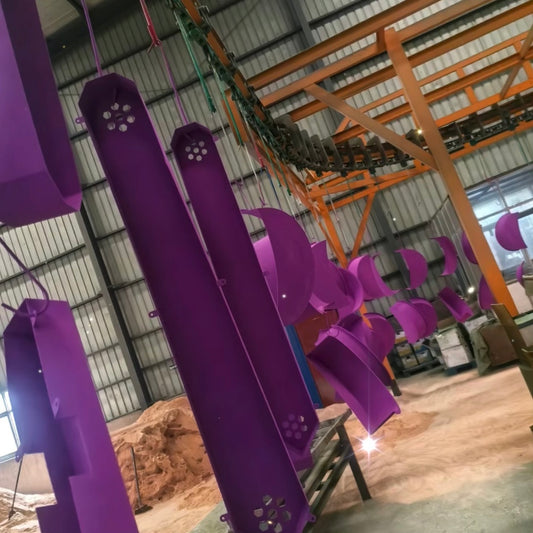 TIANXU Purple Texture epoxy polyester powder coating - product view 1