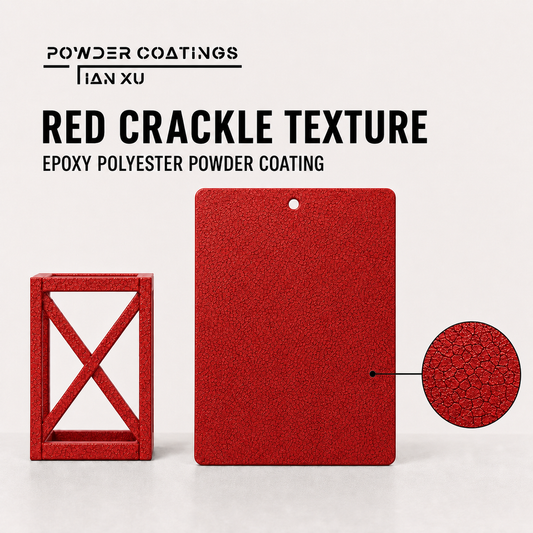 TIANXU Red Crackle Texture epoxy polyester powder coating - product view 1