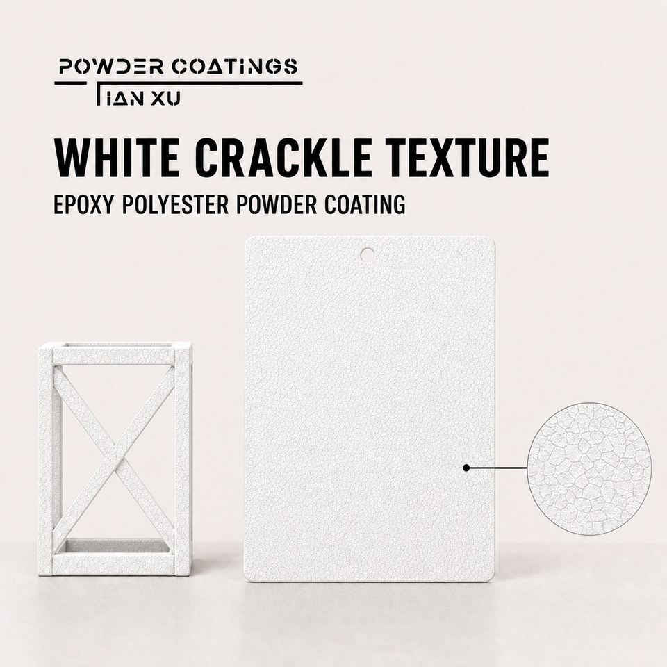 TIANXU White Crackle Texture epoxy polyester powder coating - product view 1