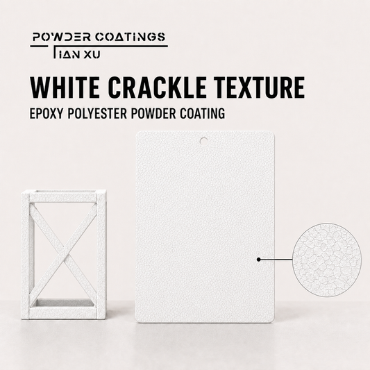 TIANXU White Crackle Texture epoxy polyester powder coating - product view 1