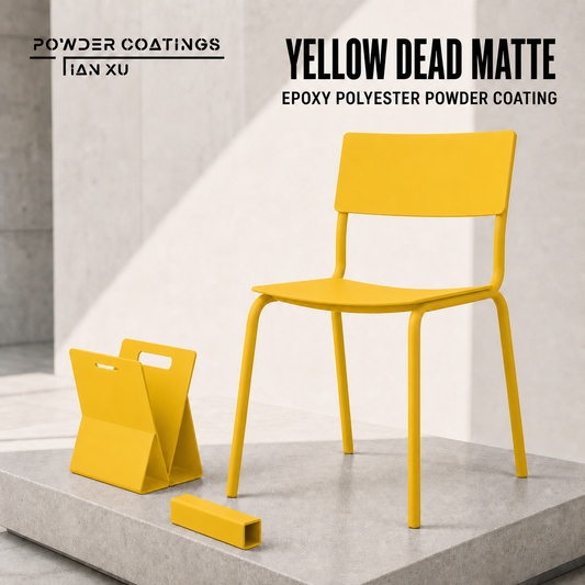 TIANXU Yellow Dead Matte epoxy polyester powder coating - product view 1
