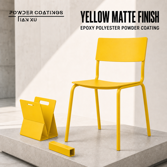 TIANXU Yellow Matte epoxy polyester powder coating - product view 1