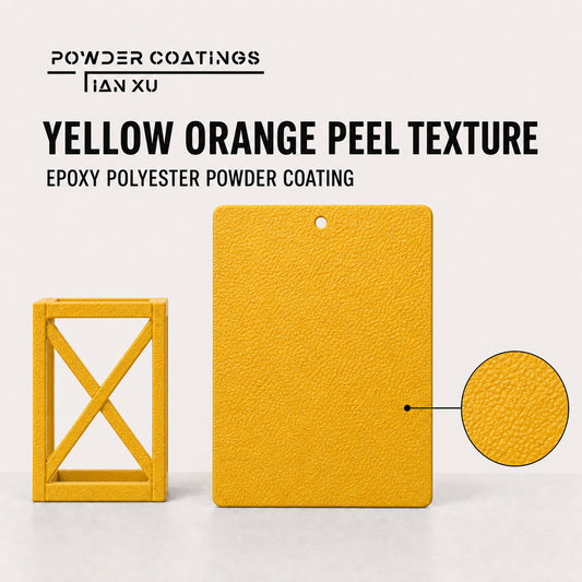 TIANXU Yellow Orange Orange Peel epoxy polyester powder coating - product view 1